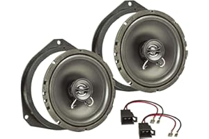 tomzz Audio 4039-006 TA16.5-Pro Lautsprecher Einbau-Set kompatibel mit Opel Astra H Corsa D Corsa E 165mm Koaxial System