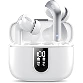 Wireless Bluetooth Headphones, Bluetooth 5.3 Headphones, 4 Mic with Noise Reduction ENC, 50H with Bass, Wireless Bluetooth He
