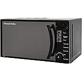 Russell Hobbs RHM1714B 17 Litre 700 W Black Digital Solo Microwave with 5 Power Levels, Digital Clock and Timer, 8 Auto Cook 