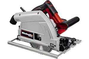 Einhell Plunge Saw TE-PS 165 (1200 W, Tool-free Adjustment of Cutting Depth + Tilt Angle, High-Grade Carbide Saw Blade, Blade Lock)