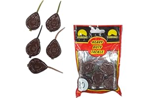 ‎PRO FILSTAR PRO FILSTAR Inline Gripper Grundblei Angeln Set 5 x 80g - Angeln Blei mit Anti Tangle Sleeve - Angel Bleie Set - Birnenblei - Blei Gewicht - Angelblei - Fishing Weights - Bleigewichte – Karpfenblei