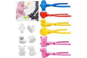 KIKVTER Schneeballzange, 6 Stück Schneeball Former, Schneeball Clip, Schneeballformer, Schneeball Maker, Sandball Schneeball Clip, Spielzeug Kinder Winter Outdoor Spielzeug für Kinder zum Spielen im Schnee