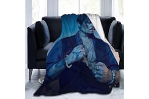 AXIRDJU Johnny Depp Superweiche und bequeme Flanelldecke, Campingdecke, Stranddecke, Dekoration, Schlafzimmer, Wohnzimmer, geeignet für Kinder/Erwachsene, Überwurfdecken (60 x 50)
