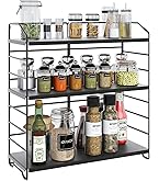 VITVITI 2-stöckiges Gewürzregal Weiß - Metall Organizer Für Küche & Bad