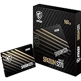MSI Spatium S270 SATA 2.5 inch hard disk 960 GB, 3D Nand, Sata III, read speed up to 500 MB/s, write speed up to 450 MB/s