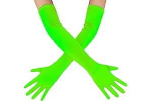 OWITER Long Elbow Satin Gloves for Opera, Evening, Party, Dance, Prom