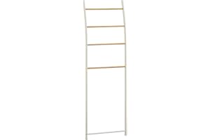 TOMASUCCI Wink Design Rino Scala Decorativa-Porta Asciugamani Fascia, Acciaio, Bianco, Taglia Unica