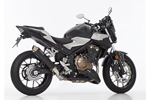 TSS HANDEL SHARK SRC 4 Slip on Ersatzdämpfer (2-1) kompatibel mit HONDA CB500F PC63 471ccm Bj. 2019-2023