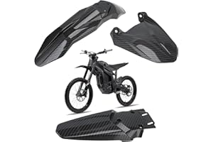 RUNFARR Dirt Bike Fenders,Motorcycle Front Rear Mudguards Fender Protector Plastic Fairing Kit for Talaria Sting MX3 MX4-Carbon Fiber Pattern