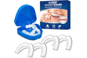 YAGASPANTERY 4 Stück Knirscherschiene für Nacht,Aufbissschiene Zähneknirschen,Zahnschiene Mundschutz Set,2 Größen Formbare Mundschutz zum Zähneknirschen,Reduziert Zahnschiene Knirschen
