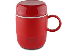 Pioneer Flasks Bevande Isolate sottovuoto in Acciaio Inox Inossidabile, Rosso, 13.5 x 12.5 x 9 cm