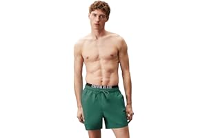 Calvin Klein CK Sea Boxer Piscine Maillot de Bain Homme avec Logo élastique Apparent et Cordon de Serrage à la Taille Article KM0KM00798