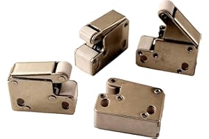 GENERICO Genérico 4 piezas de acero inoxidable, mecanismo de apertura de empuje y jale de plástico para escotillas de inspección - L001C