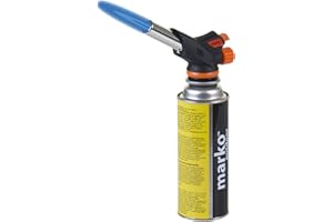 MARKO Blow Torch Butane Gas Kit Cooking Catering Creme Brulee Culinary Tart Tool BBQ (Angled Blowtorch ONLY)