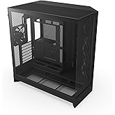 NZXT H9 Flow 2025 Orta Kule ATX PC Kasası, B&uuml;y&uuml;k &Ccedil;ift Odacıklı Tasarım, 3x 140mm + 1x 120mm Fan Dahil, 420mm Radyat&ouml;r Desteği