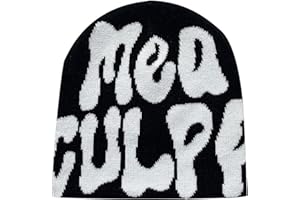 FiveMileBro Y2k Baggy Slouchy Beanie Cap, Gorros de Punto, Slouch Beanie Jersey Ligero, Moda Casual Sombreros Unisex Adulto su otoño Primavera