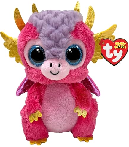 Depesche 13427 TOPModel Drago Di Peluche Bianco – 50 Cm Con Ali Rosa, Coccoloso Amico Per Bambini - 2