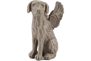 ACTLATI Dog Angel Figurine of Friendship, Hand Carved Dog Angel Pet Figurine, Dog Memorial Gifts, Dog Sympathy Gifts,Passed Away Dog Gifts, Remembrance Gifts for Grieving Pet Owners