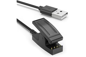 Sinoacc Ładowarka do zegarka Garmin Forerunner 35 235 230 630 645 Music 735XT, Approach S20 G10, Vivomove HR, Lily Watch ładowarka zamiennik kabla do synchronizacji danych (1 m)