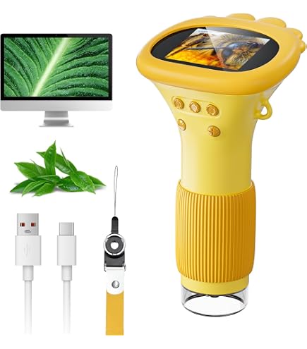 Microscope Numérique Enfant Écran Ips 2 Pouces Grossissement 500x Led Rechargeable Yonis à Prix