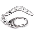 Metal Planet Ltd Boomerang keyring with 'Return safely x' message