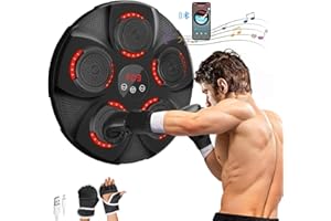 Inmorven Music Boxing Machine with Gloves, Smart Bluetooth Boxing Pad Wall Mounted, Home Smart Boxing, Electronic Focus Agility Training Digital musical Boxing set for Kids and Adults