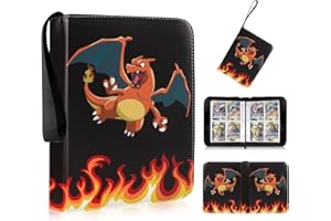 ANNUZOQ Sammelkarten Album mit Reißverschluss,Sammelalbum für Karten,Karten Halter Ordner Buch,50 Seiten 400 Karten Kapazität,Exquisite Geschenke