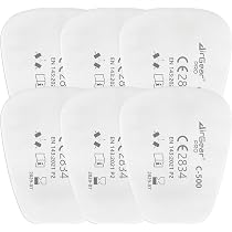 Masque De Protection A1P2 Avec Lunettes - Filtre Poussières Et Gaz, 10 Filtres Inclus - 10