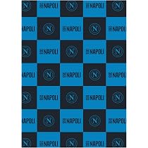 SSC Napoli Fleecedecke, 130 X 160 Cm, Mit Wappen-Logo – Offizielles Fan-Artikel, Superweich