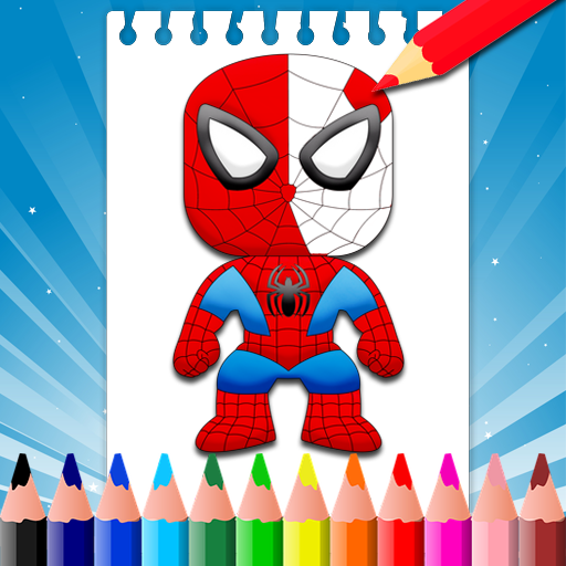 Super Hero Coloring Pages Amazon Co Uk Apps Games
