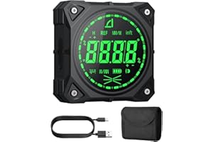 XUNTOP Livella Digitale con Display LED 4x90° e 2x180° Inclinometro Alta Precisione ±0.1°, Goniometro Digitale 4 Facce Magnetiche, Batteria Ricaricabile, per Falegnameria, Edilizia, Meccanica, Auto