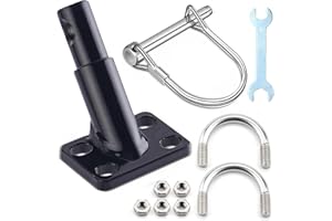 gotyou Attache de Remorque de Vélo avec goupille de sécurité,Coupleur de Remorque de Vélo avec clé à molette,Coupleur de Remorque de Vélo Adaptateur d'attelage de vélo Attelages de Remorque Vélo