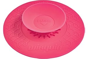 Wirquin 30722334 Bouchon et Filtre Universel Uppy adapté aux évacuations évier, lavabo, Baignoire, Rose