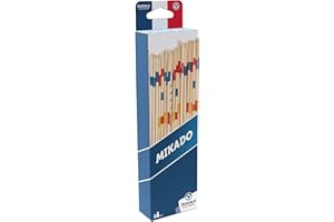 La Ducale - Jeu de Mikado Classique en Bois - Set de 41 Baguettes en Bambou – Jeu d’adresse Simple et Familial – Format Voyage à emporter Partout