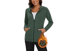 Soneven Laufjacke Damen Leichte Sportjacke Damen mit Kapuze Sweatjacke Kapuzenjacke Trainingsjacke für Herbst Winter Übergang