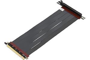 LINKUP - Ultra PCIe 4.0 X16 cavo riser [Testato in RTX4090 RX6950XT x570 B550 Z690] Supporto verticale schermato gaming PCl Express gen4┃Spina universale a 90 gradi (25cm) Compatibile con 3.0 gen3