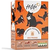 HiLife Adult Wet Cat Food, Mixed Chicken Recipes in Jelly, Complete Cat Food Pouches, 100% Natural & Grain Free, Chicken Brea