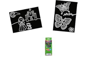 Imagination Starters - Pirates MiniMats, Travel Colouring Set, Travel Games for Kids, 2 Double-Sided Mats & 4 Washable Crayons, Travel Toys for Toddlers on Plane