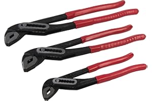 Dickie Dyer 825885 Box Joint Water Pump Pliers Set 3pce 180-300 mm / 7"-12" - 18.035 , Black