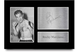 HWC Trading A4 Rocky Marciano Gifts Printed Signed Autograph Picture for Boxing Memorabilia Fans - A4