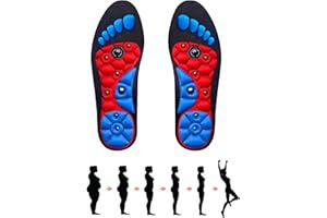 LALIEFFACELY Magnetische Einlegesohlen, 1 Paar Magnetische Massage Einlegesohlen, Akupressur Massage Einlagen für Männer und Frauen, orthopädische Einlagen Plantar Fuß Gesundheitspflege (40-43)