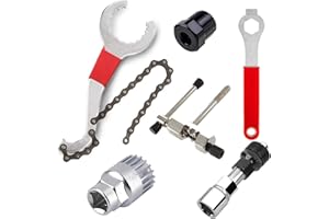 Lostwry Outils de Démontage de Pédalier, clé à Chaîne de Vélo, Jeu de Clés à Molette de 16 mm Outil de Démontage de Manivelle pour la Réparation de Vélos
