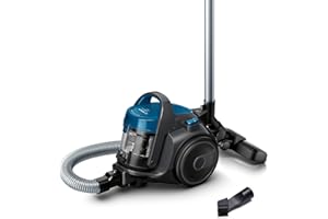 ‎BOSCH HAUSGERÄTE Bosch Staubsauger beutellos Clean´n Serie 2 BGC05A220A, Bodenstaubsauger, Bodendüse für Parkett, Teppich, Fliesen, Hygiene-Filter, langes Kabel, leise, leicht, 700 W, blau