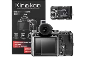 kinokoo Gehärtetes Glas für Fuji GFX 50S Kristallklarer Film FUJIFILM GFX50S Displayschutzfolie mit oberer Displayschutzfolie(2er Pack)