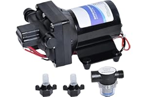 BOINE BE034-N Water Pump 4008-101-E65 42-Series 12V 3.0GPM 55PSI Compatible with RVs, Ships, Yachts, and Boats - Self-Priming 9.8 Feet