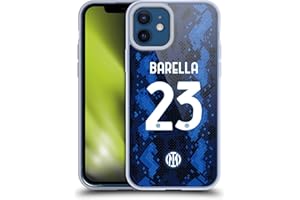 Head Case Designs Licenza Ufficiale Inter Milan Nicolò Barella 2021/22 Giocatori Home Kit Custodia Cover in Morbido Gel Compatibile con Apple iPhone 12 / iPhone 12 PRO