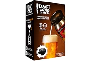 Menkind Draft Wizard On The Go Ultra Portable Ultrasonic Frothing Beer Dispenser