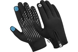 WESTWOOD FOX Cycling Gloves Winter Running Touchscreen Thermal Gloves Men Anti-Slip Women Bike Gloves waterproof Fabric Warm Gloves Hiking, Cycling, Driving Outdoor