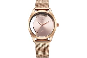 Fastrack Vyb Runway Quartz Analog Pink Dial Rose Gold Metal Strap Watch for Girls - FV60031WM01W