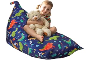decalsweet Dinosaurier Stofftier Sitzsack Abdeckung Sofa Sitzbezug für Kinder Kein Füller